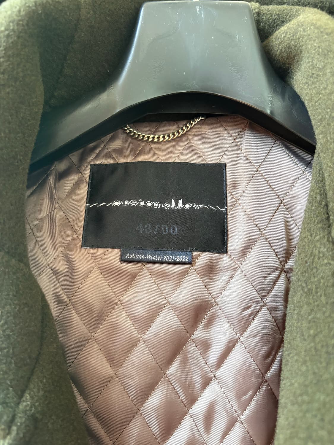 커스텀멜로우 2122aw 올리브 롱코트 판매합니다. 상품이미지2