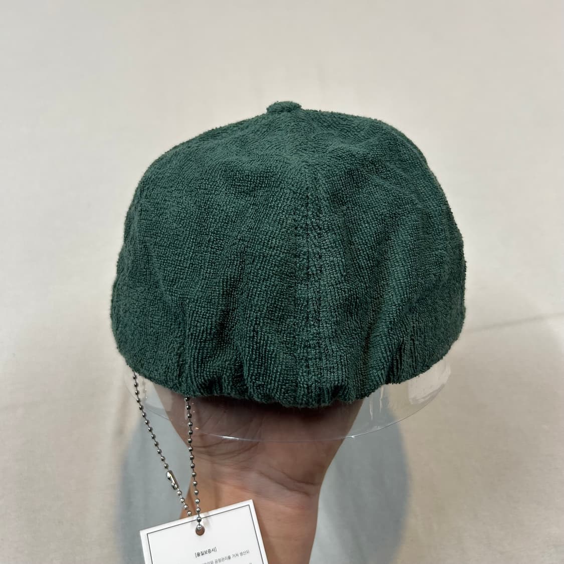 S/M 발란사 타월 볼캡 그린 미사용품 상품이미지4