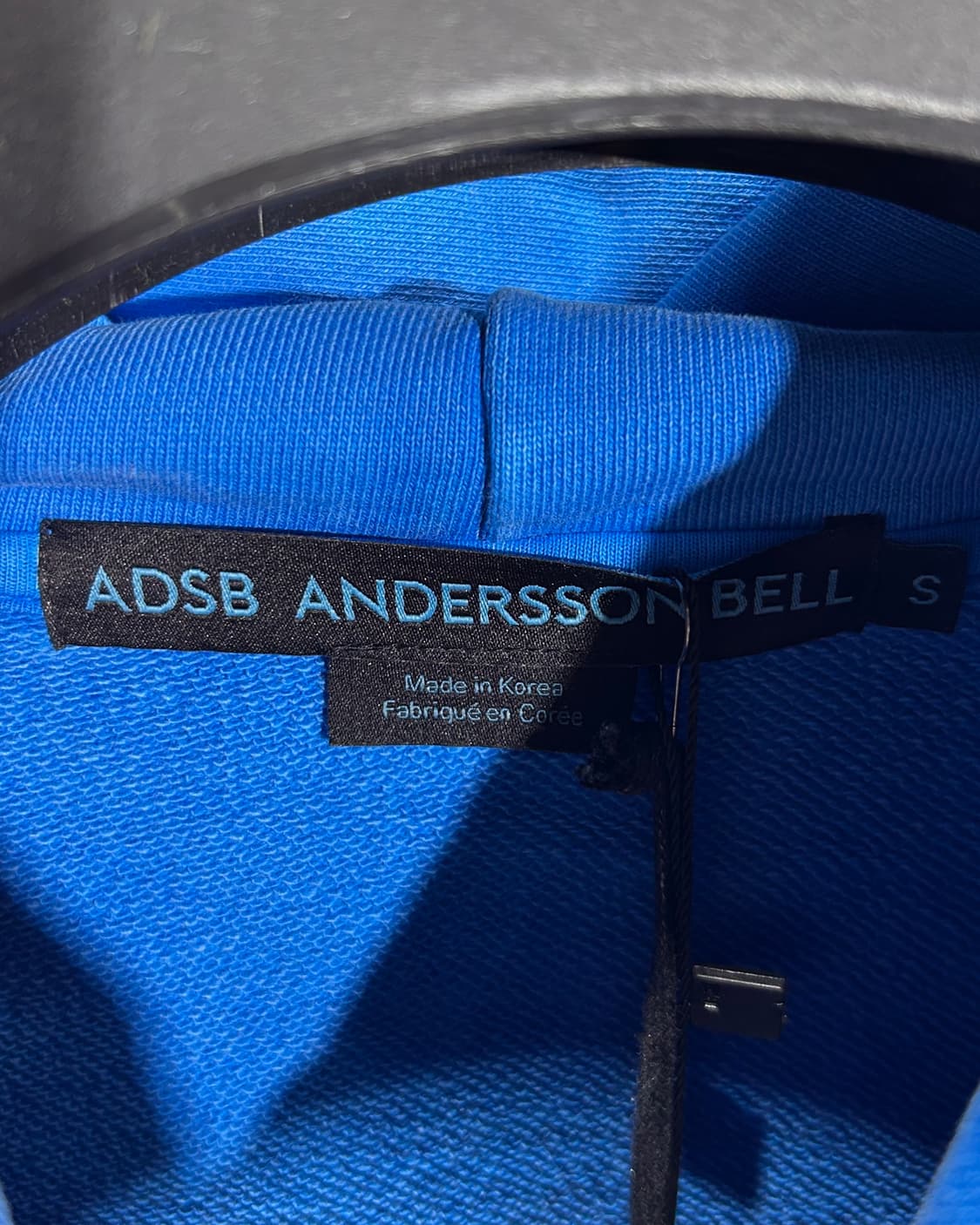 (새상품) S,M,L 앤더슨밸 x 아더에러 시그니처 블루 하트 자수 후디 상품이미지5