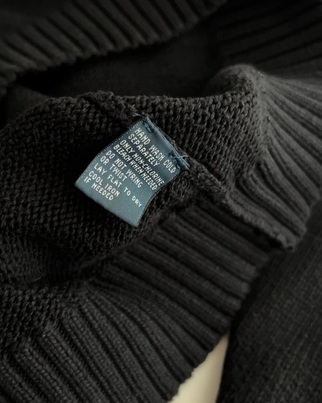 폴로 랄프로렌 블랙 브이넥 니트 L 상품이미지3