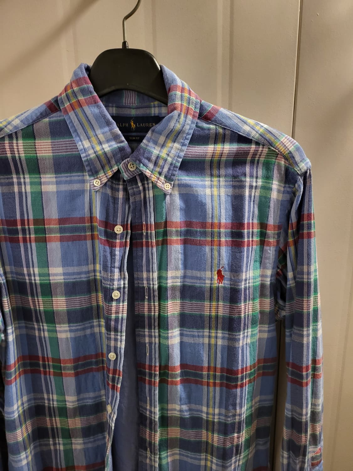 랄프로렌 슬림핏 체크 셔츠 상품이미지2