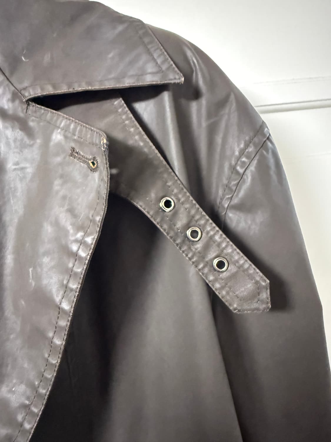 유스 더블 브레스티드 코트 브라운 M 상품이미지4