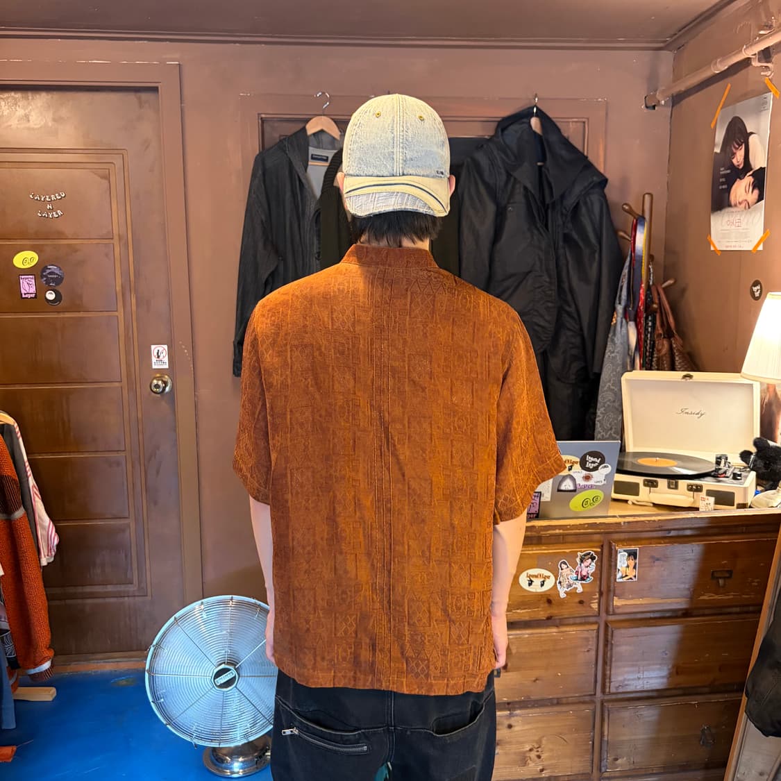 ORIENTAL BROWN LINEN JACQUARD SHIRT 상품이미지3