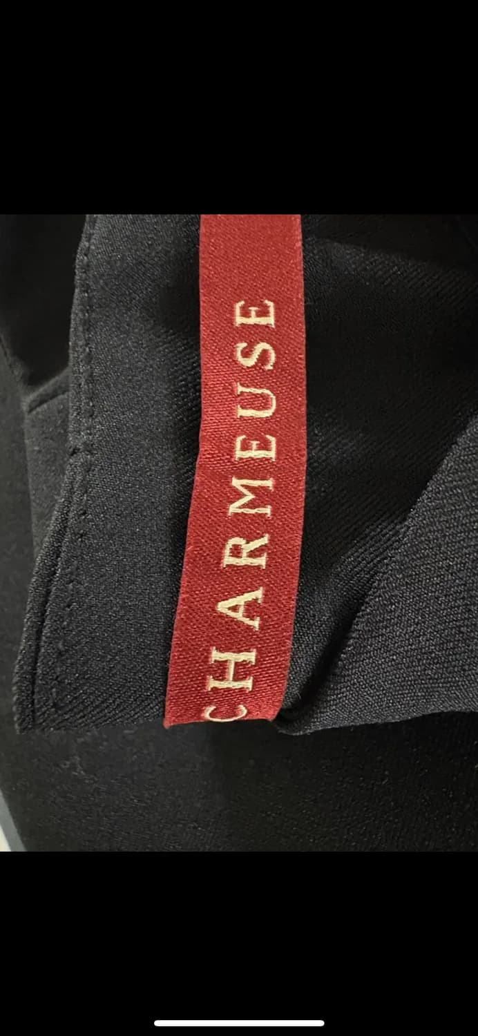 샤무스 에센셜 사이드 지퍼 슬랙스 블랙 M 상품이미지4