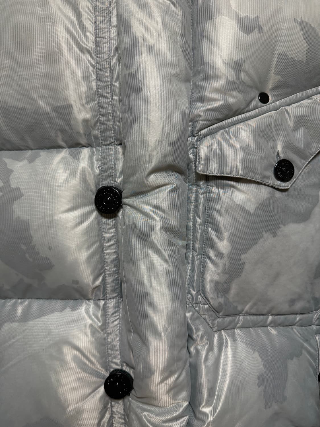 90‘s 빈티지 스톤아일랜드 메탈 쉬머 구스다운 푸퍼 (L) 상품이미지4