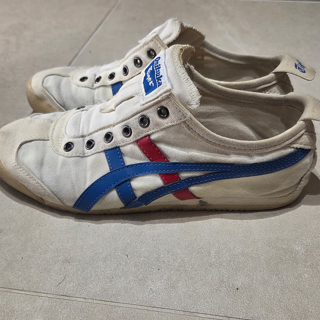 오니츠카타이거 멕시코66 슬립온 흰파빨 230size 상품이미지6