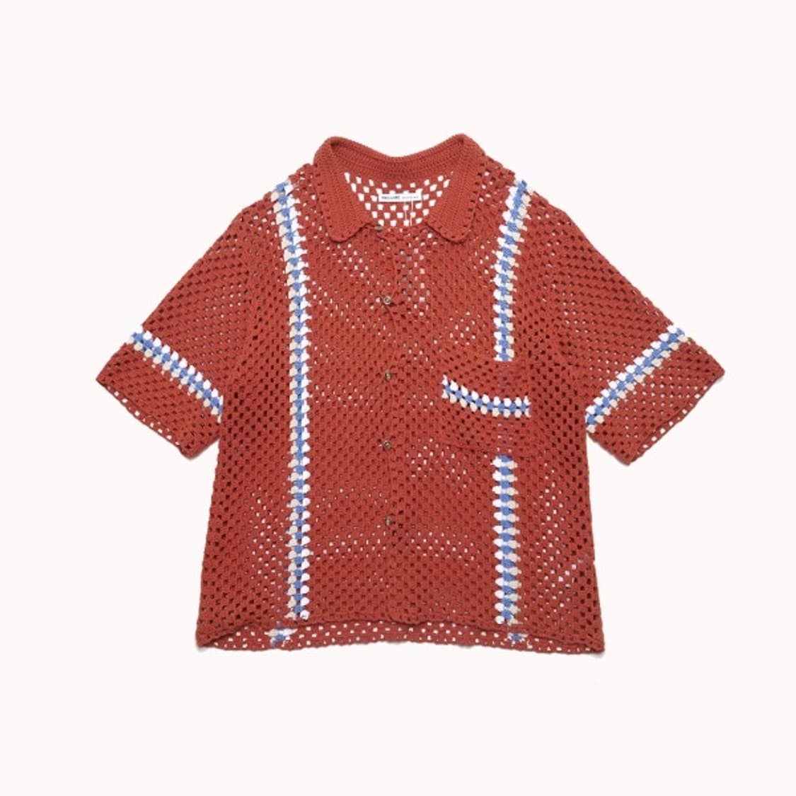 crochet knit shirt 상품이미지1