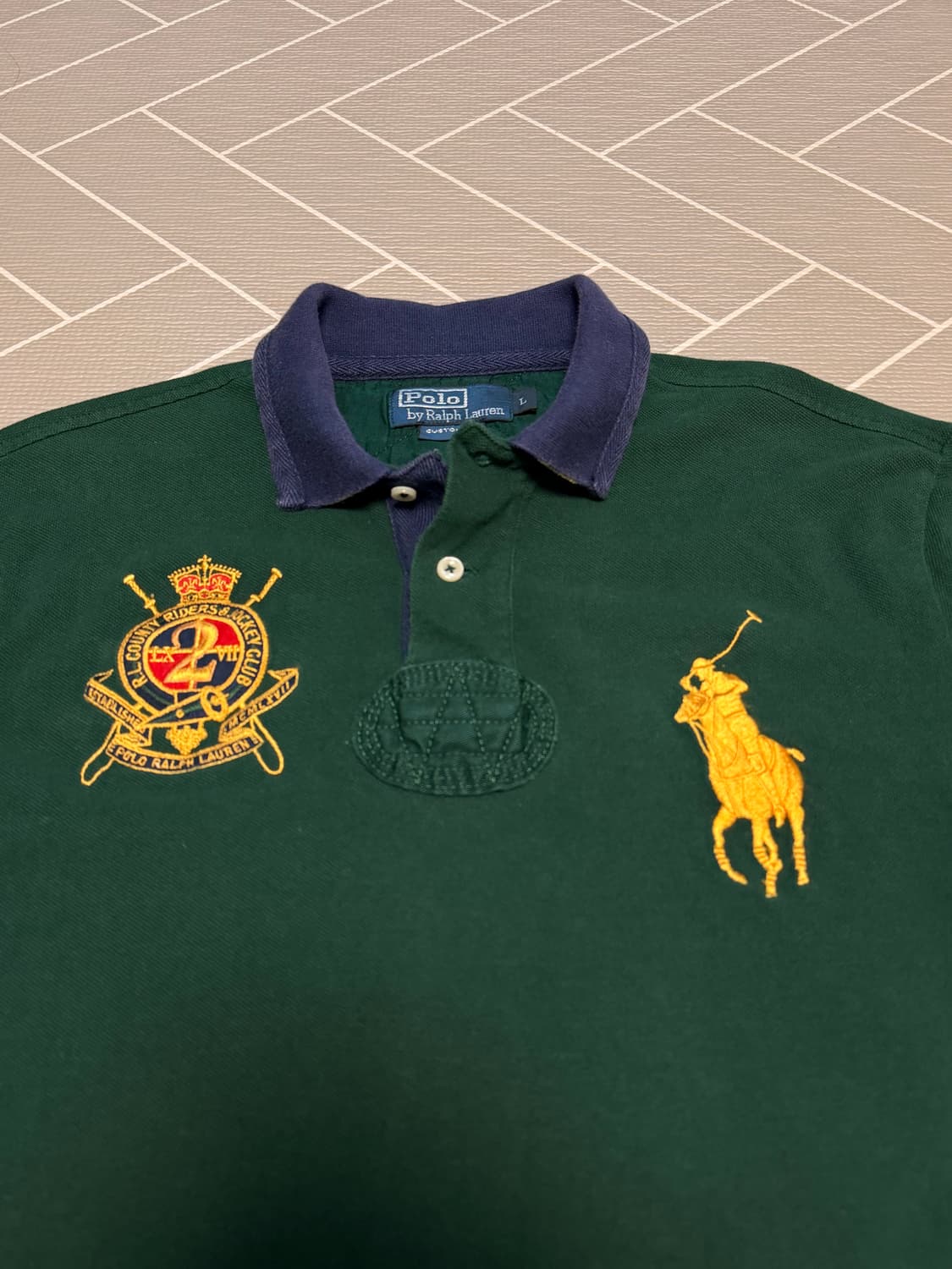 폴로 빅포니 긴팔 럭비티 그린 상품이미지3