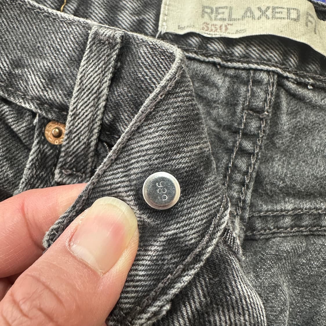 00s 리바이스 550 블랙 진 데님 팬츠 32 상품이미지7