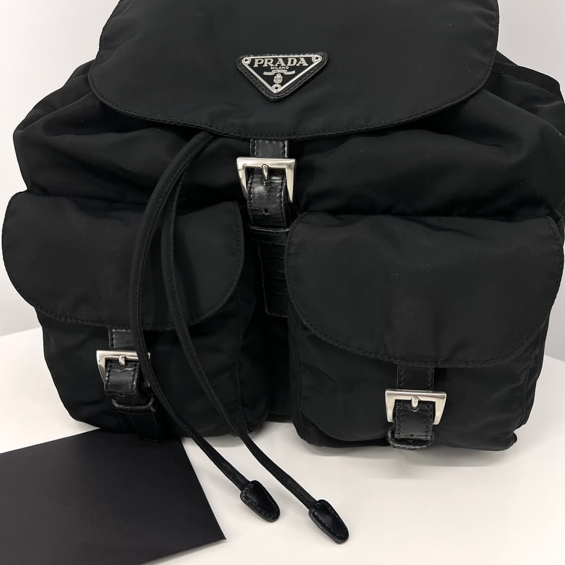 [감정완료] 프라다 나일론 삼각로고 백팩 블랙 상품이미지7