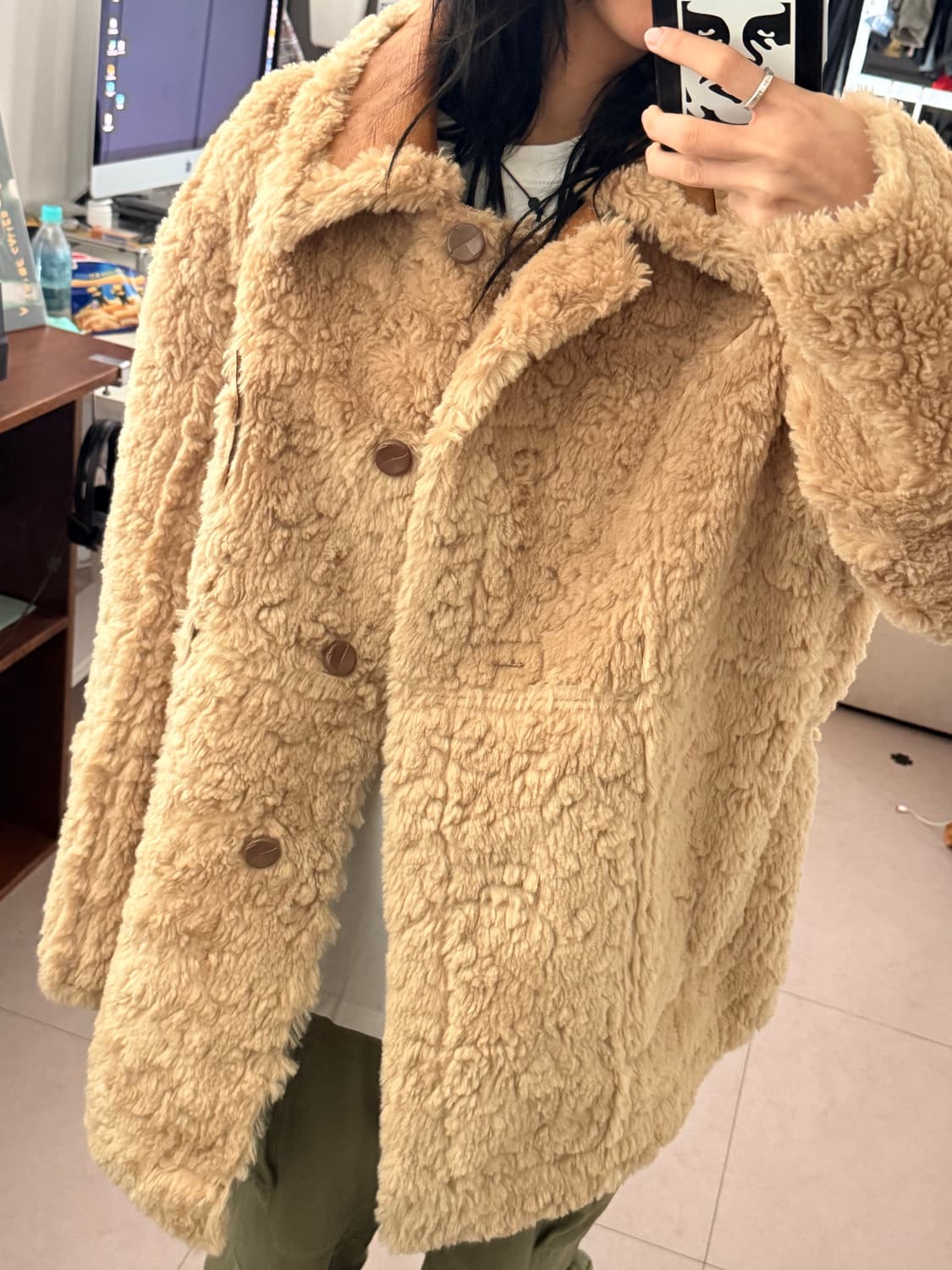 PERVERZE 퍼버즈 리버서블 무스탕  상품이미지3