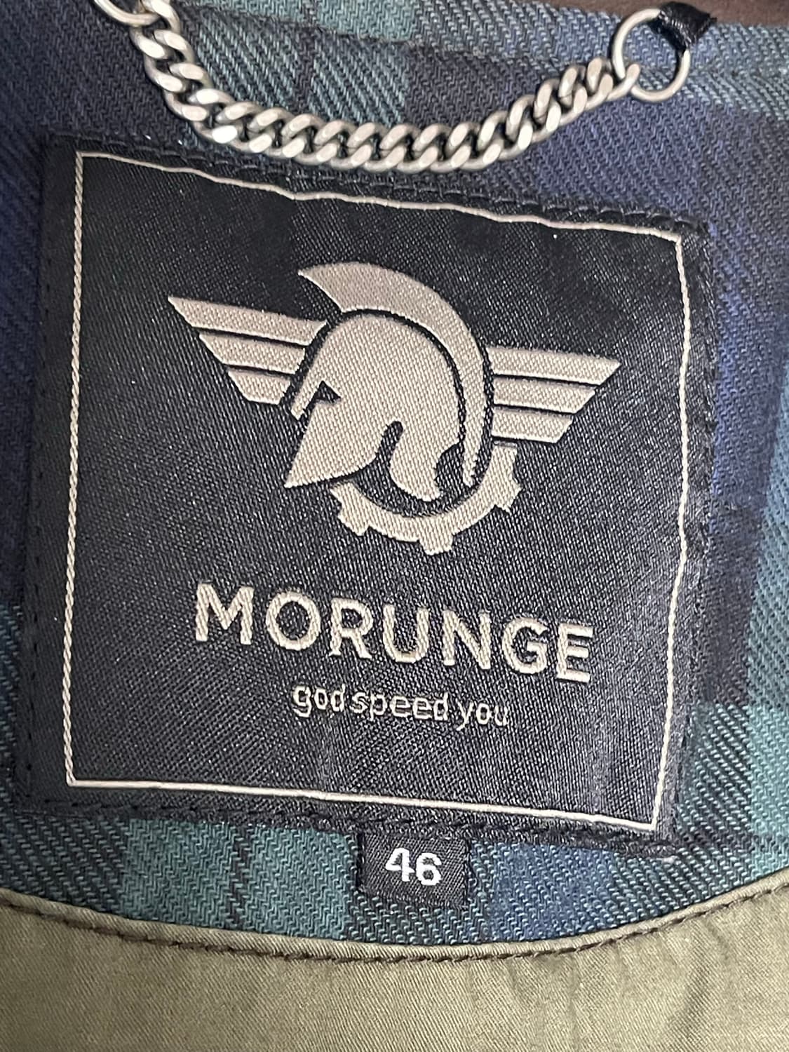 모런지(MORUNGE) 윌리엄 타탄 체크 벨티드 왁스 자켓 46(95) 상품이미지9