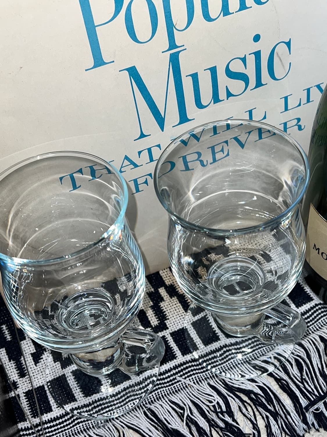 VTG 80s Irish Coffee Glas Classic Handle 상품이미지8