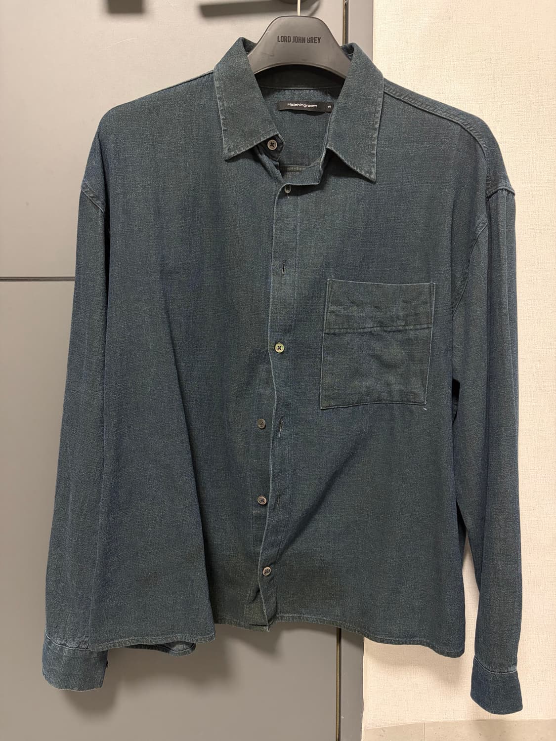 정리중) 해칭룸 데님 크롭 셔츠 3사 상품이미지1