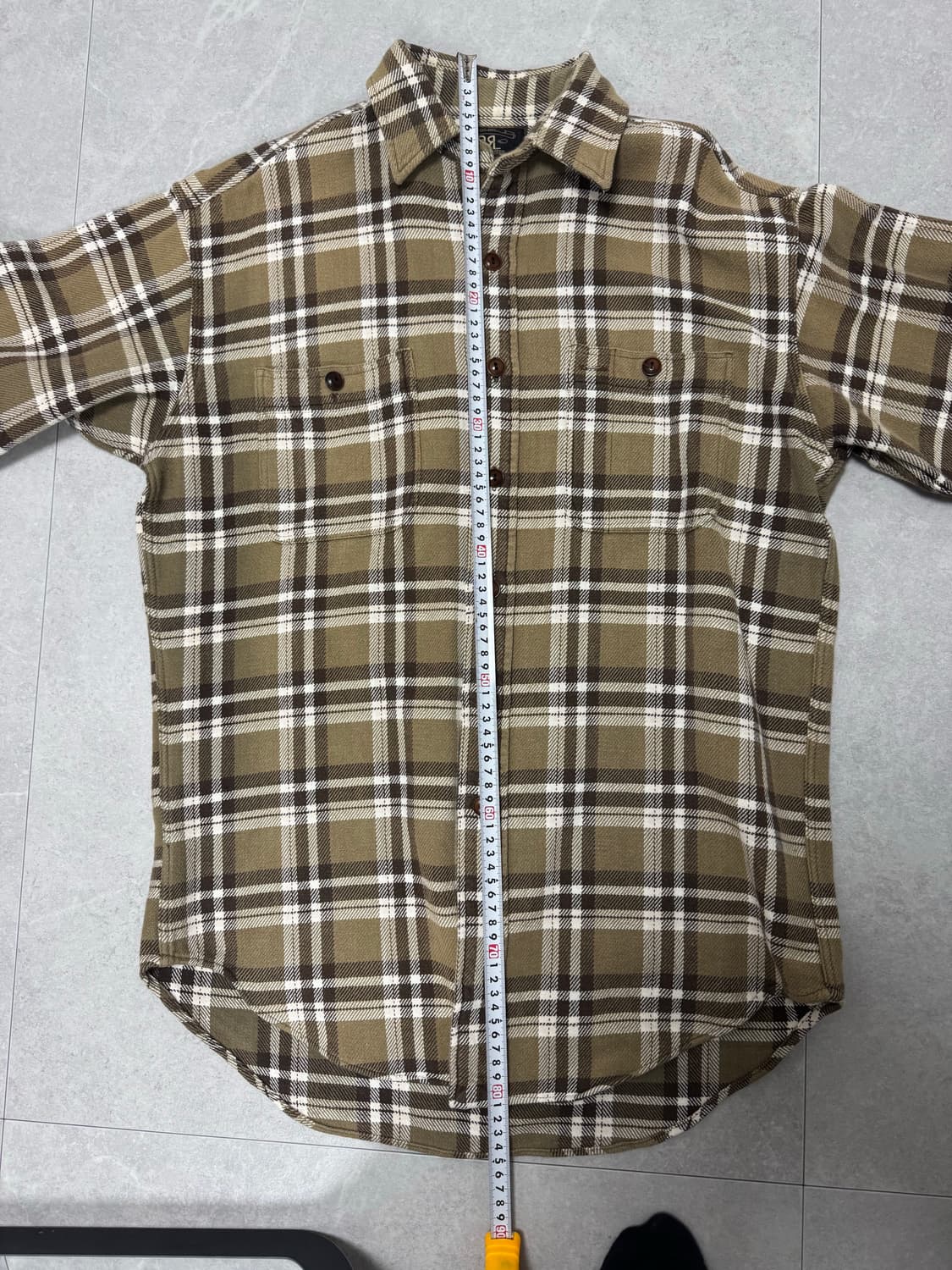 더블알엘 rrl 브라운 체크 플란넬 셔츠 105사이즈감 랄프로렌 상품이미지5