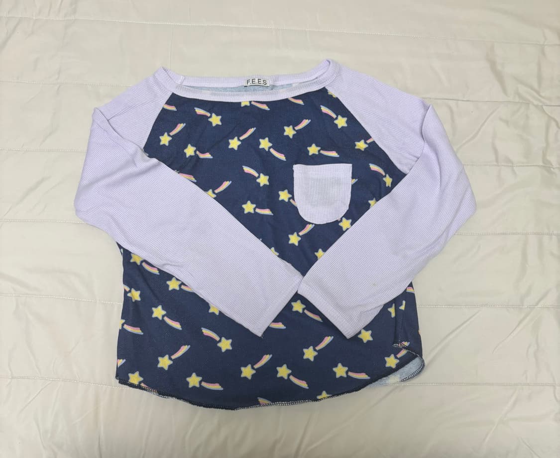 당일배송 샵페어리 스타 와플 롱 슬리브 상품이미지3