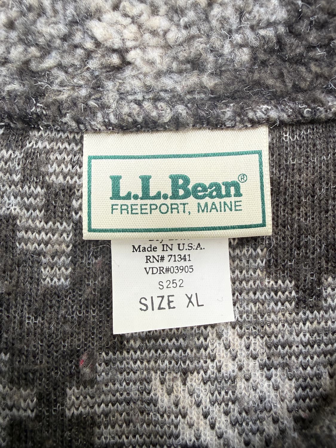 L.L bean USA🇺🇸 스노우 패턴 반집업 플리스 XL 상품이미지3