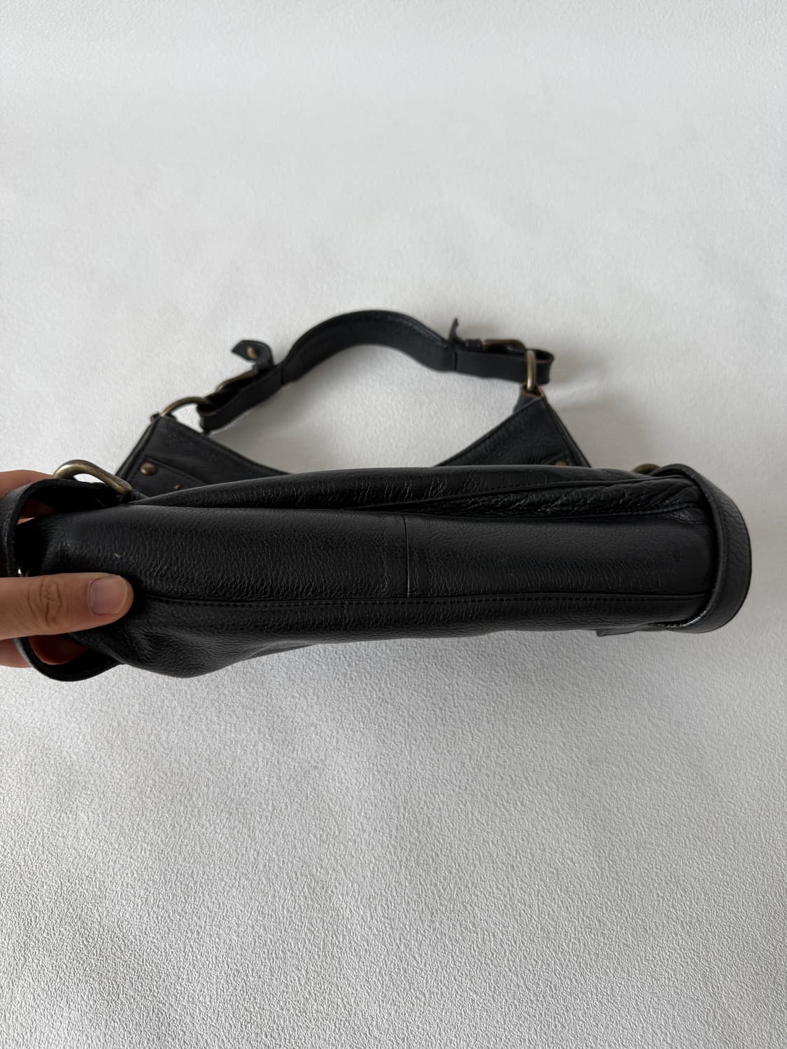 Pre owned 레더 숄더백 상품이미지3