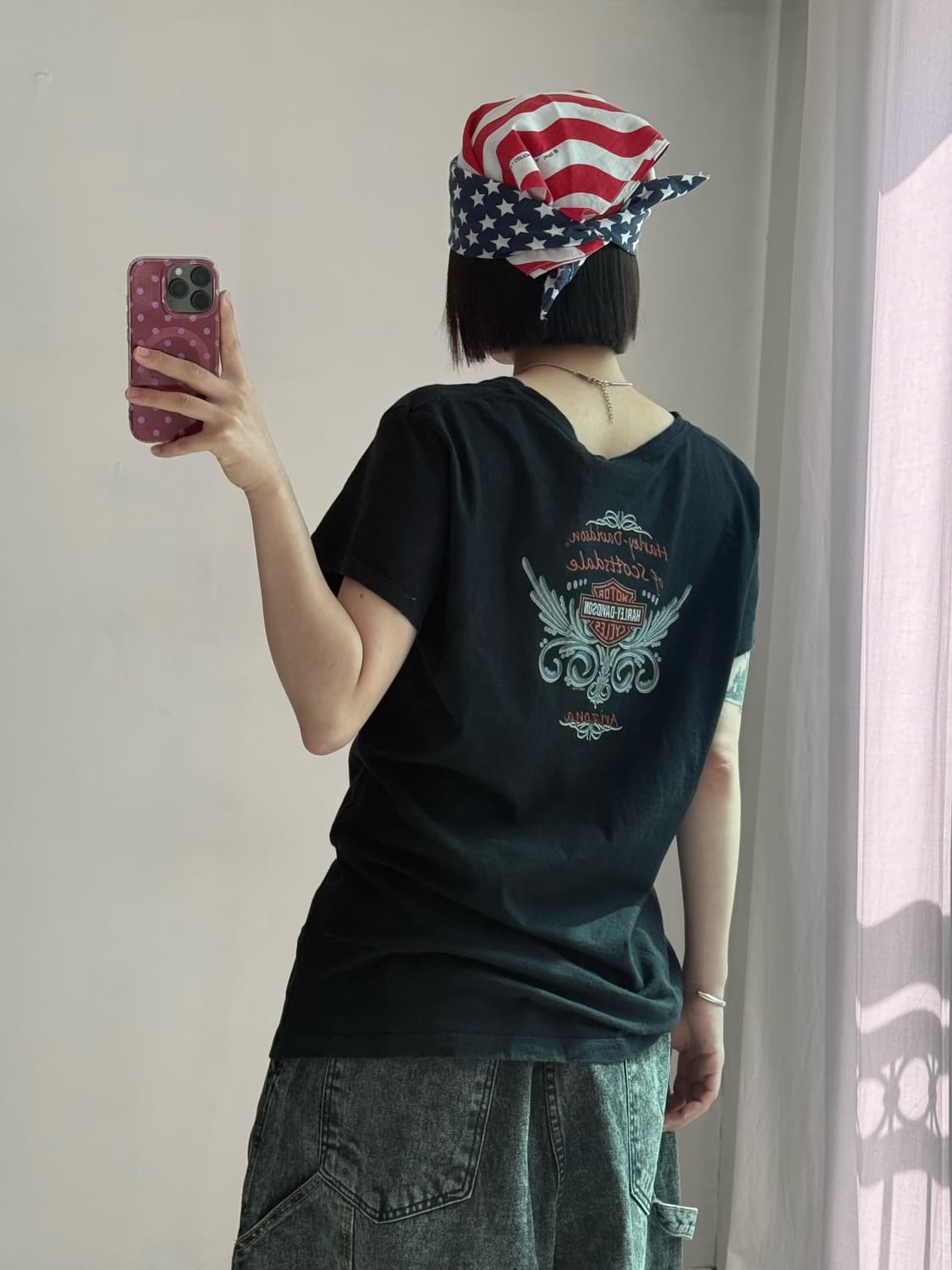 할리데이비슨 브이넥 아리조나 반팔티 상품이미지4