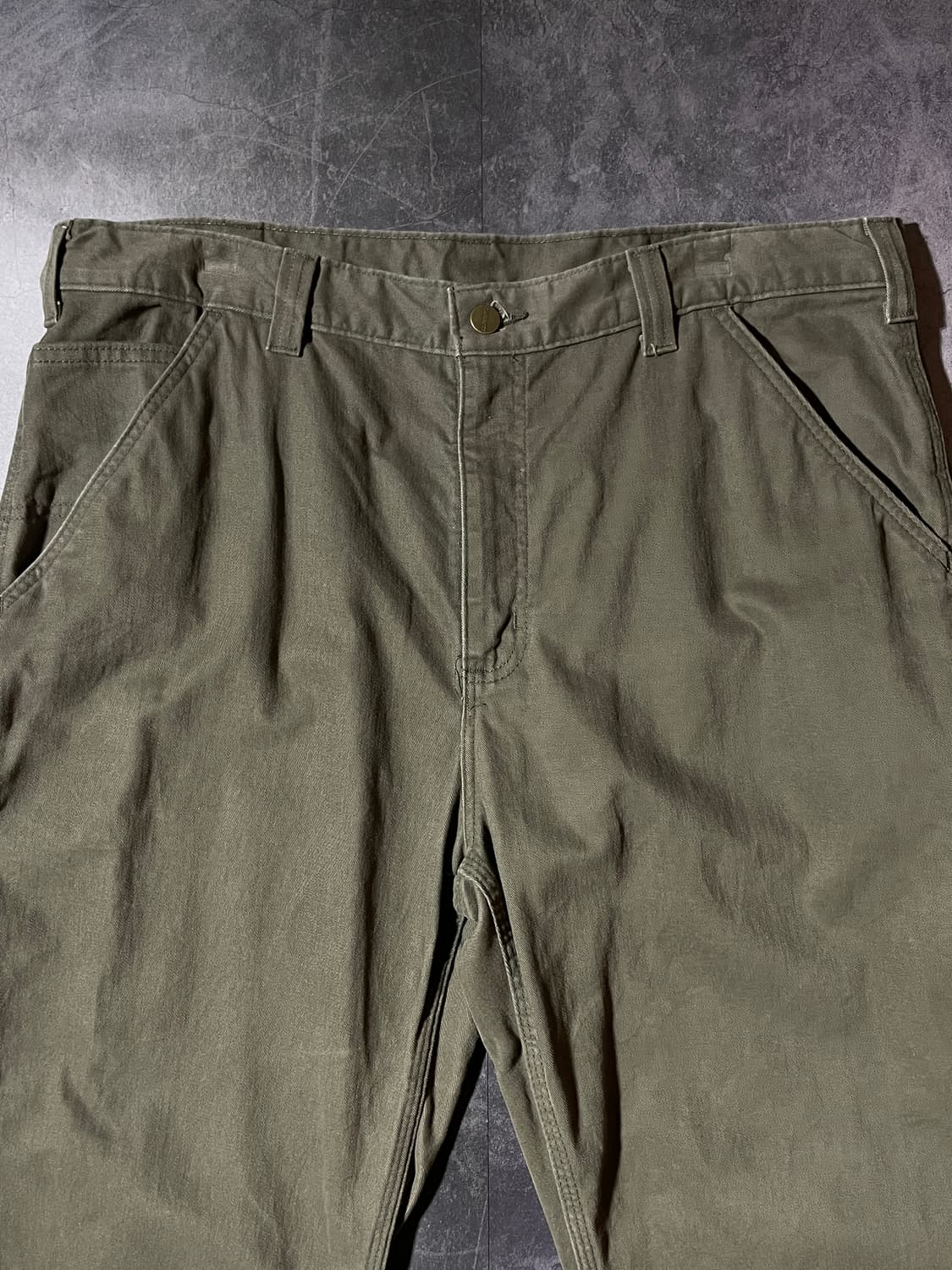 CARHARTT 칼하트 빈티지 카키 싱글니 팬츠 상품이미지2