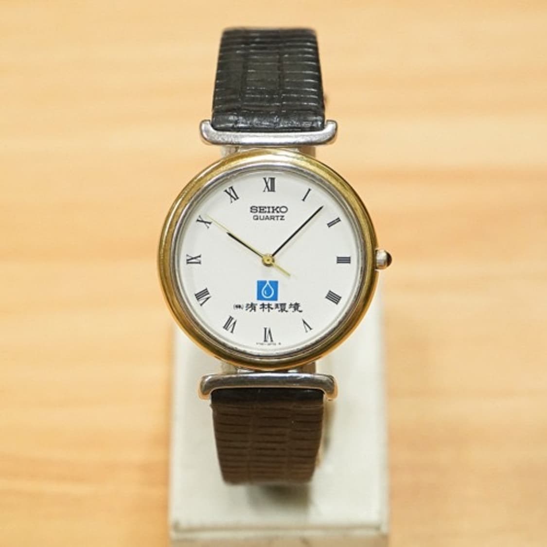 90s 세이코 라운드 프레임 콤비 쿼츠 시계 상품이미지1