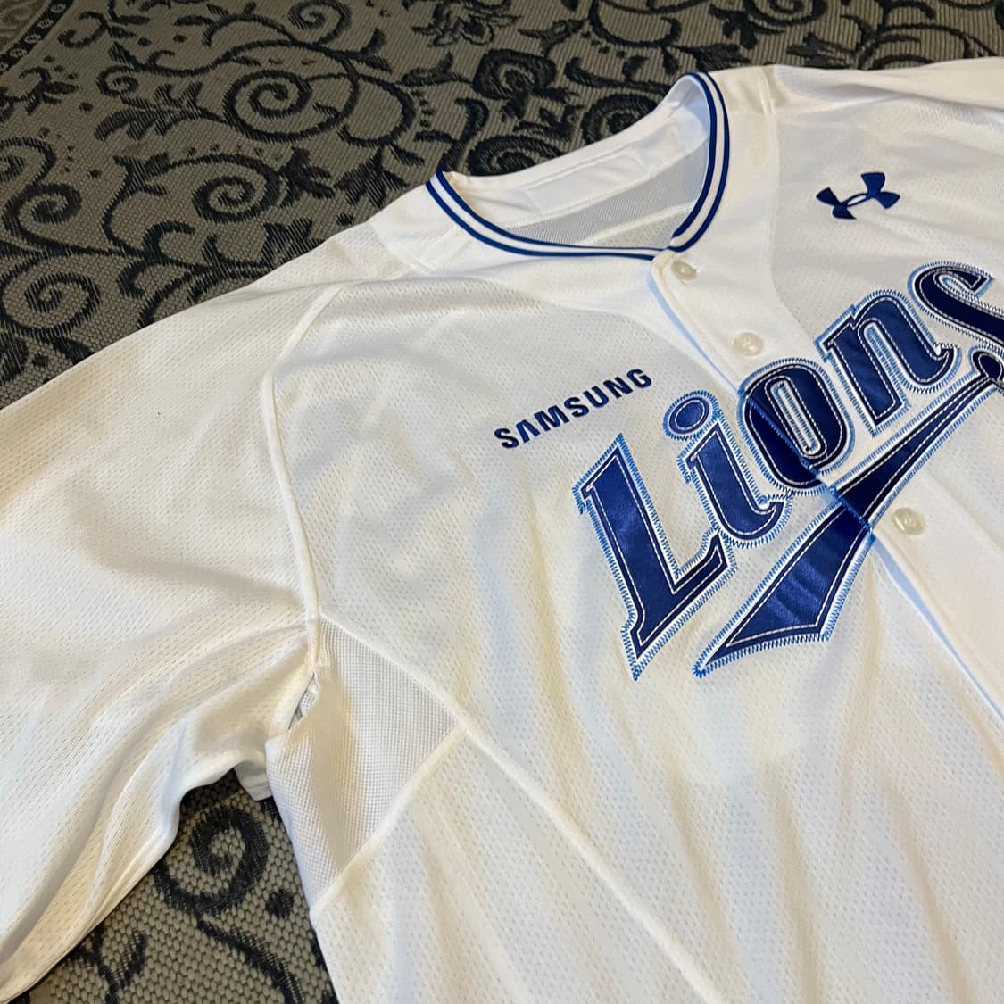 언더아머 삼성라이온즈 실착 유니폼/W2289 상품이미지3