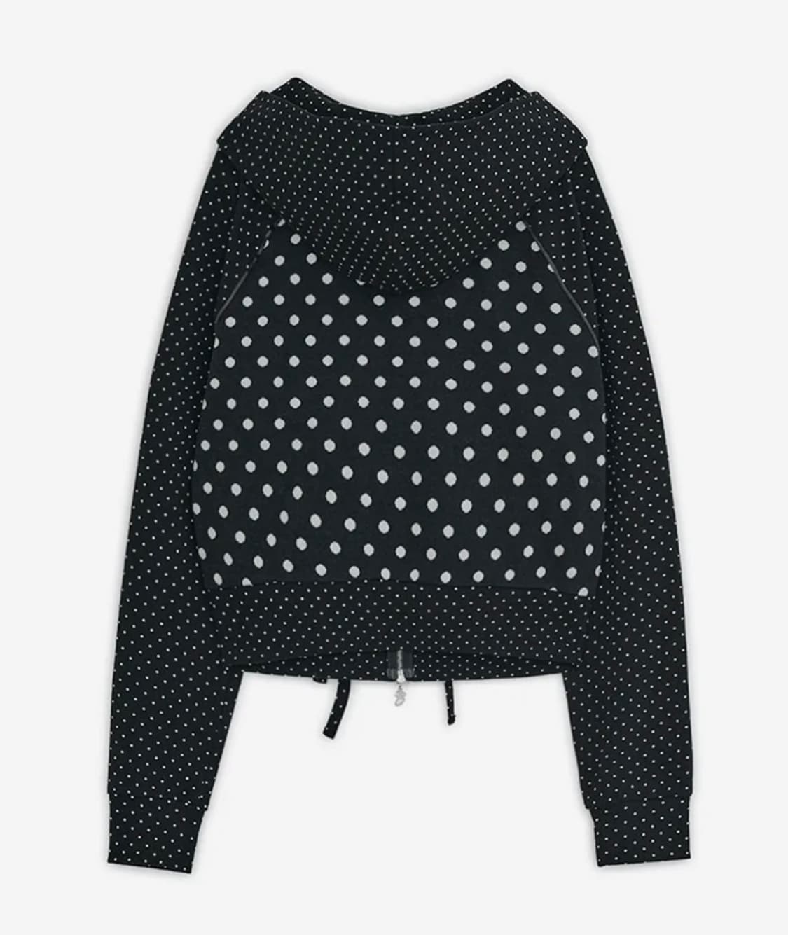 허그유어스킨 도트 빅 포켓 후드집업 상품이미지4