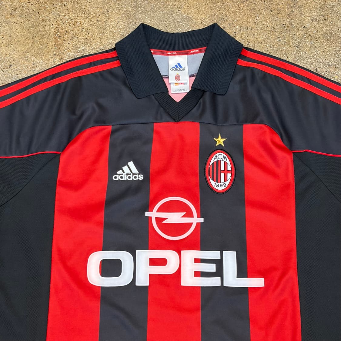 00년 Made in italy 아디다스 ac밀란 세브첸코 축구유니폼 상품이미지4