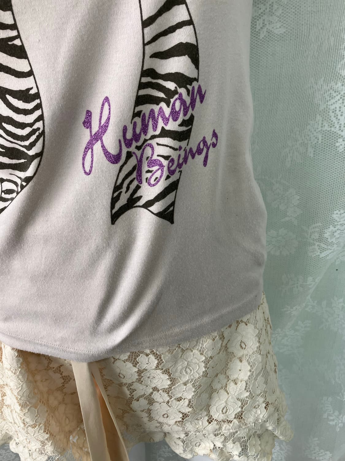 빈티지 지브리 펑키 리본 반팔 1125 모리걸 y2k 스트릿 갸루 펑키  상품이미지4