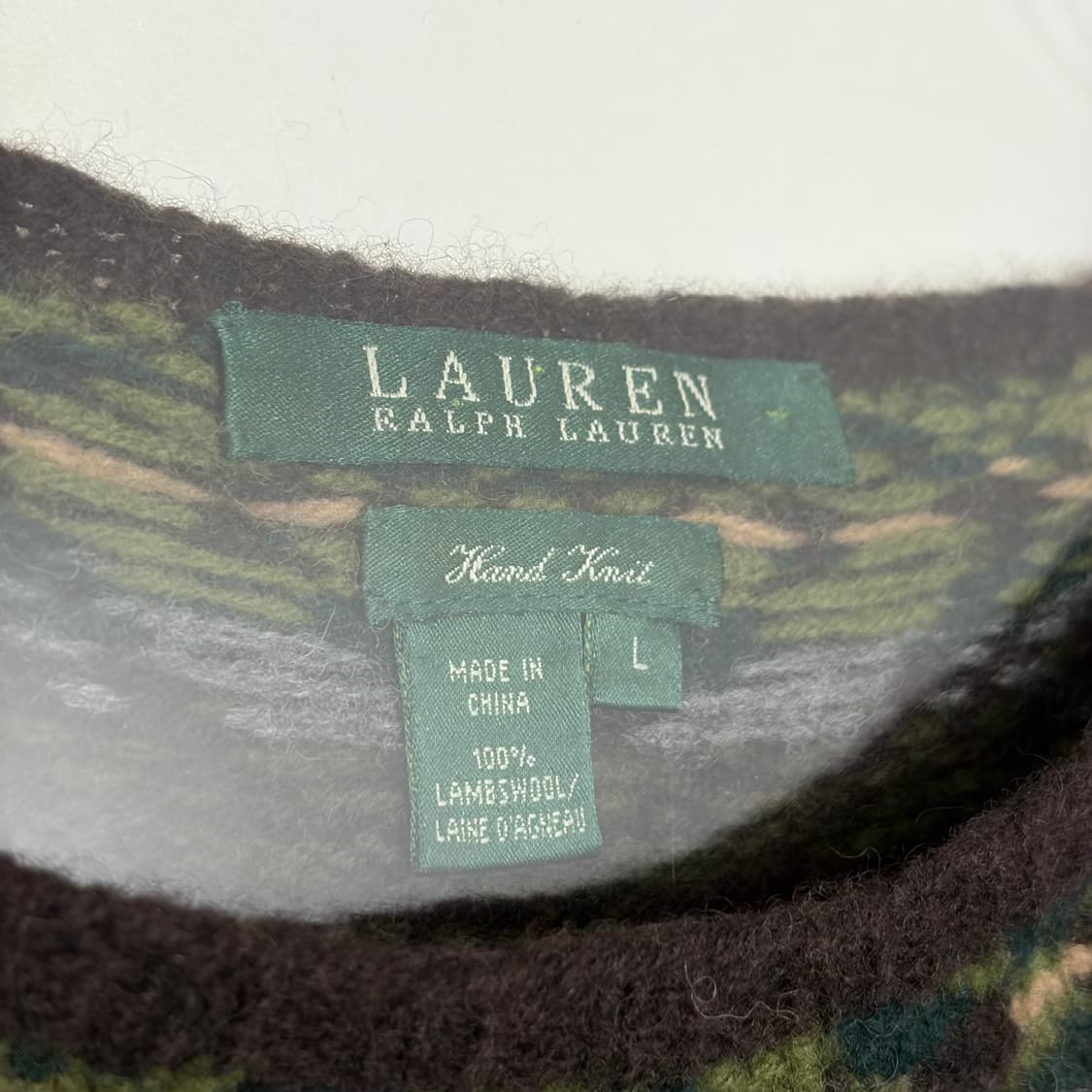 폴로 랄프로렌 노르딕 패턴 니트 티셔츠 상품이미지3