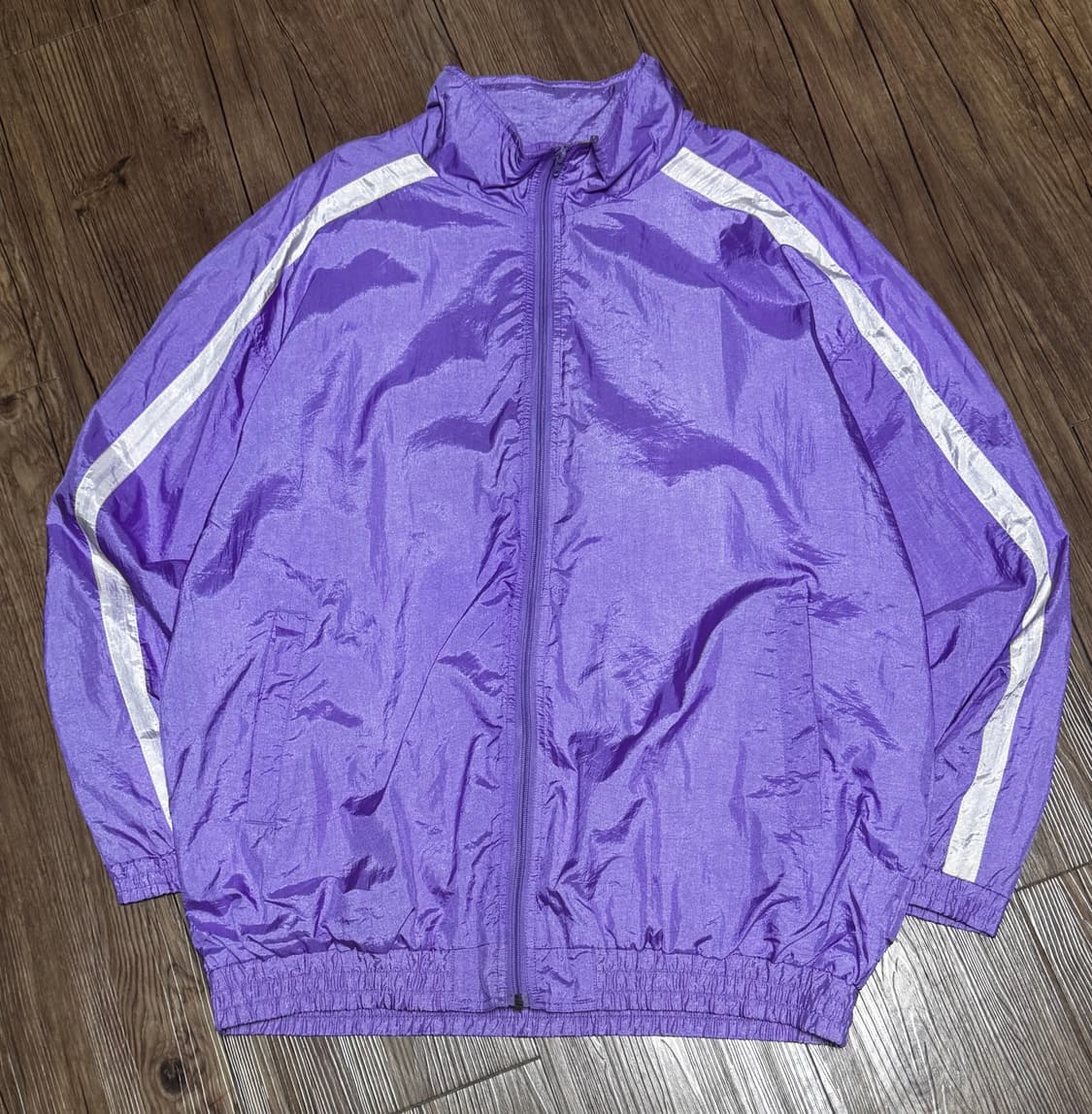 앨리슨 크레이그 연보라색 트랙 오버핏 바람막이 자켓 상품이미지2