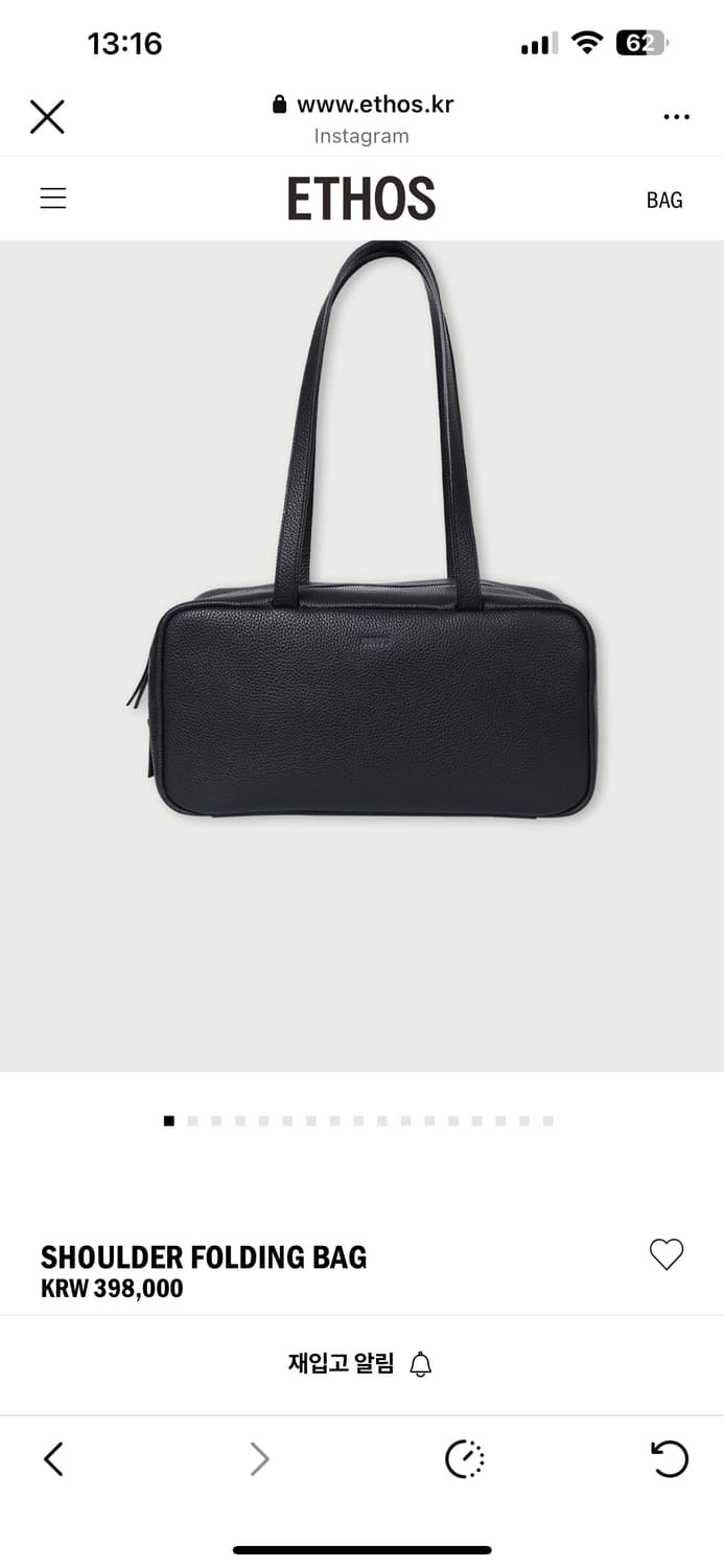 에토스SHOULDER FOLDING BAG 상품이미지1