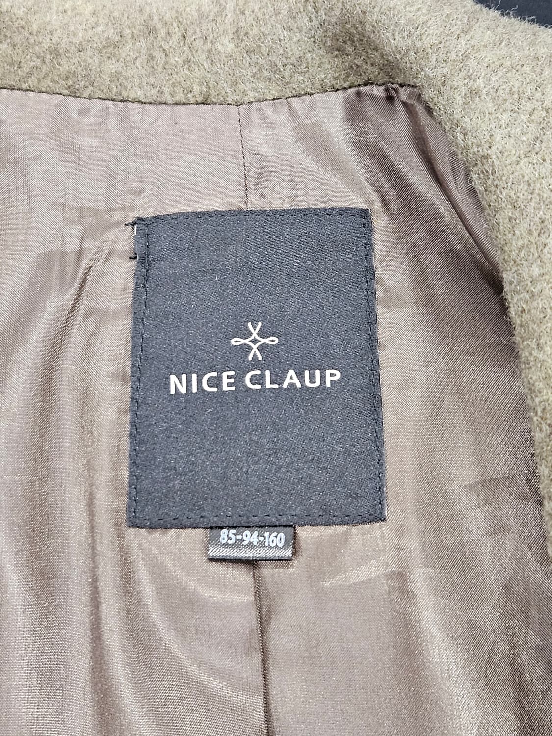 나이스클랍(nice claup) 빅카라 울코트 카키 상품이미지2