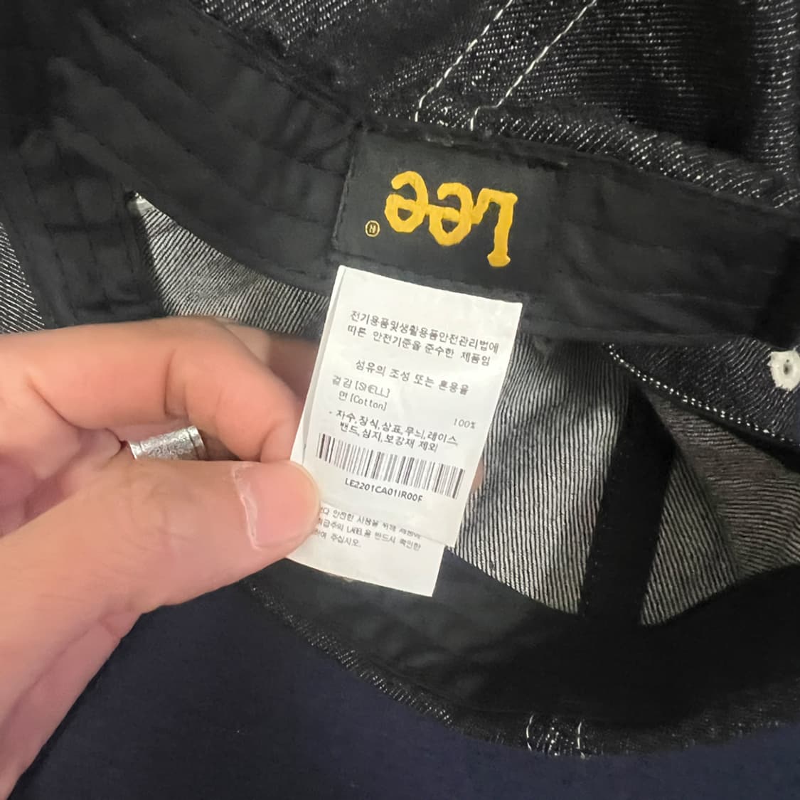 LEE 리 스몰 트위치 데님 볼캡 모자 상품이미지4