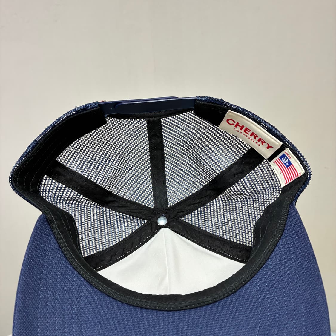 [free]cherry la 메쉬캡 네이비 상품이미지3