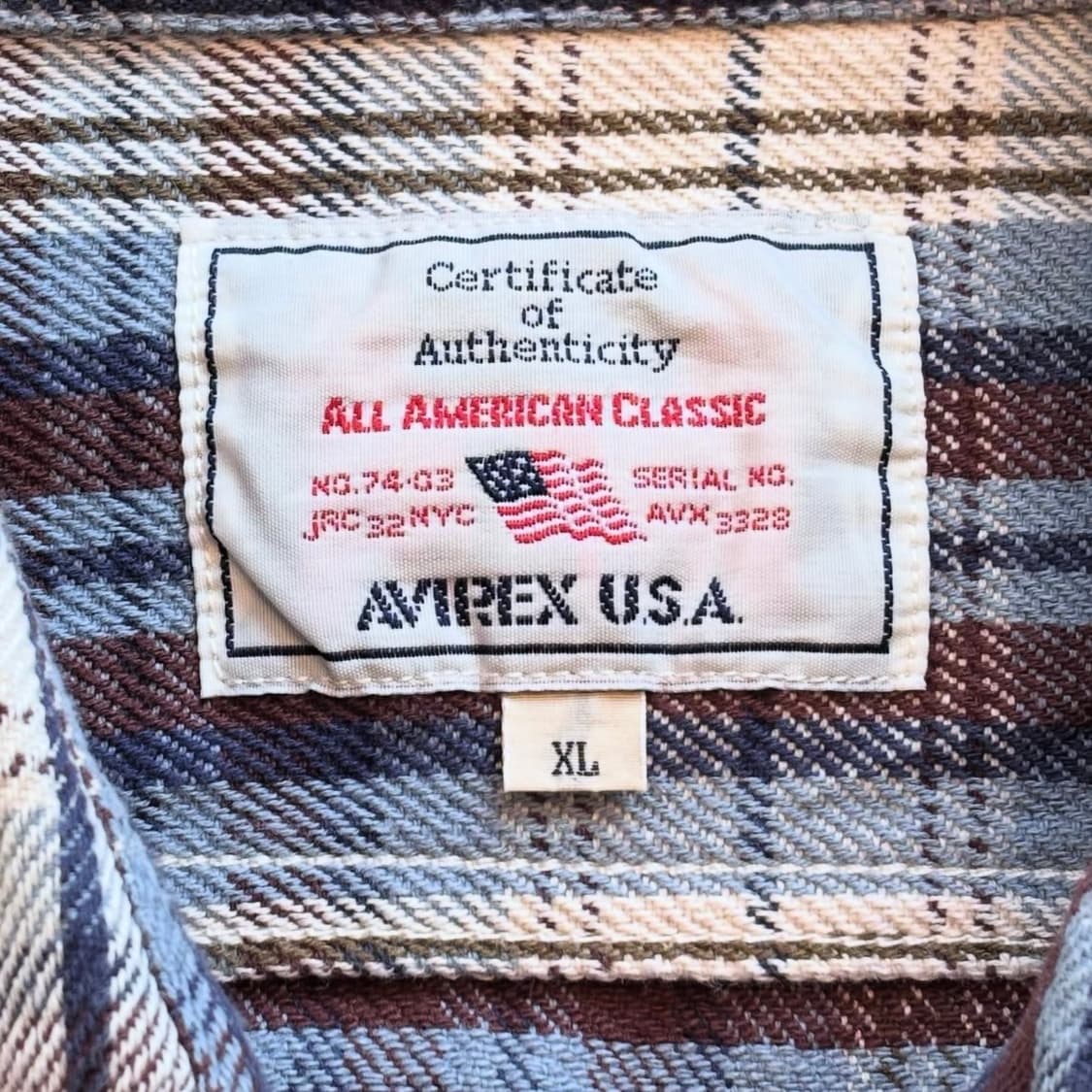 아비렉스 U.S.A 플란넬 셔츠 상품이미지7