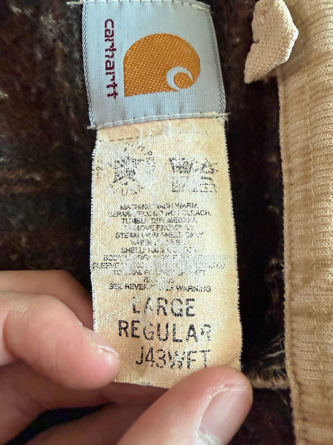 [L] 칼하트 디트로이트 자켓 j43 wet 80S 상품이미지5