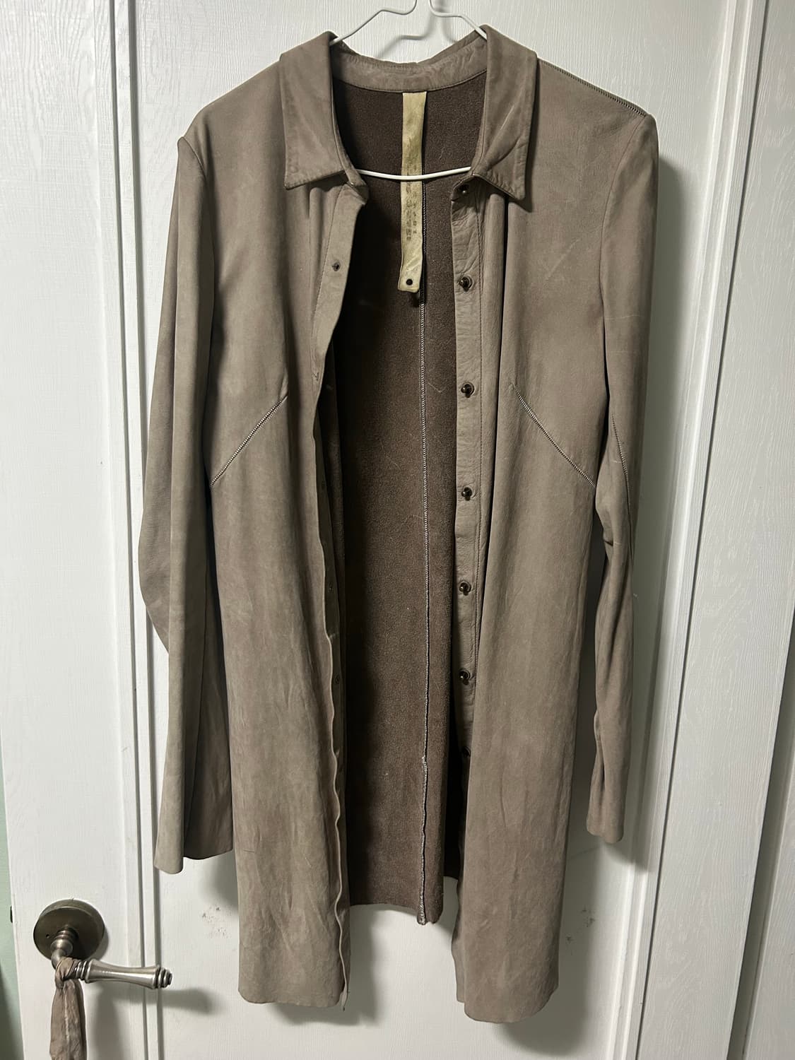 isaac sellam long leather shirt 상품이미지1