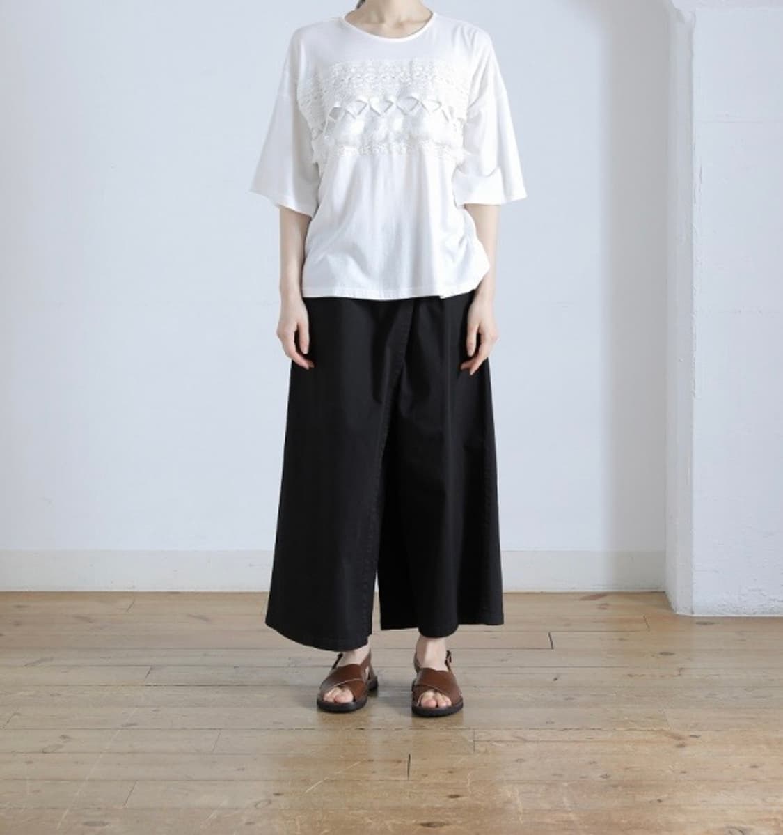 Plantation groovy cross sandals(S) 상품이미지2