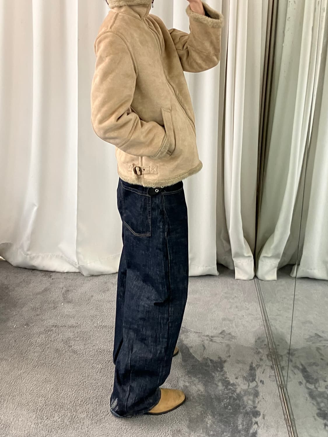 스미스 아메리칸 스웨이드 무스탕 자켓 M 상품이미지8