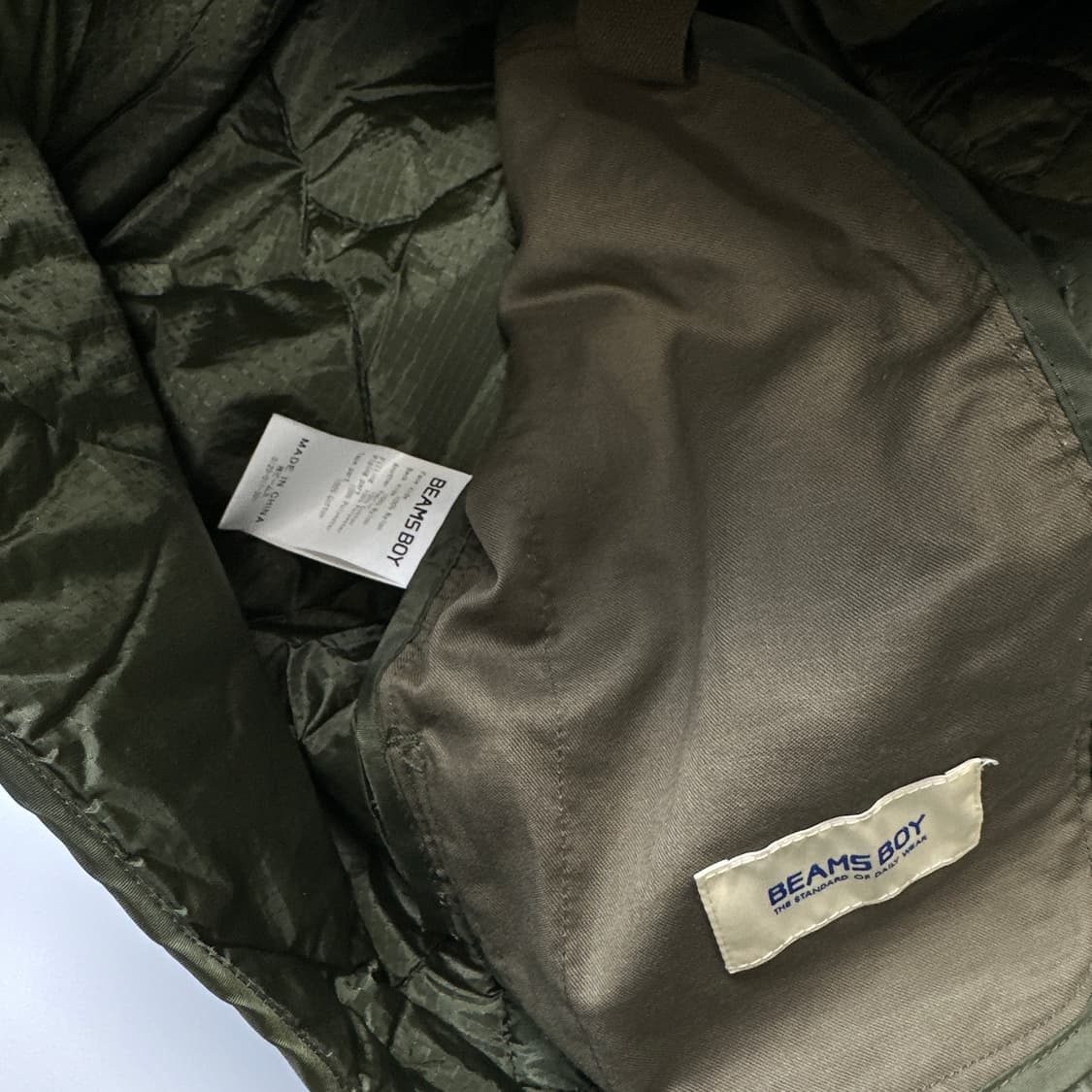 BEAMS BOY 빔즈보이 투톤 라이너 퀄팅 자켓 상품이미지6