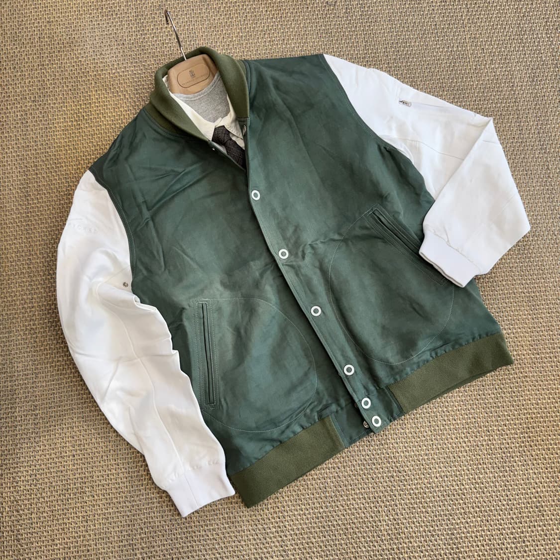 Handpicked 핸드픽드 이탈리안 최상급 린넨 MA-1 마원 블루종 상품이미지2