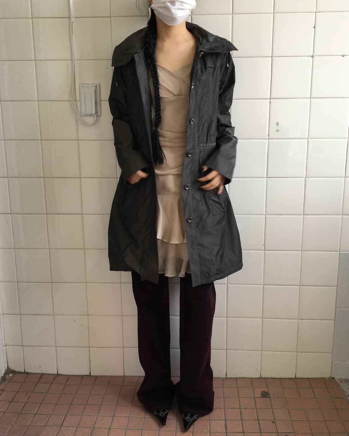 Glossy long jacket 상품이미지6