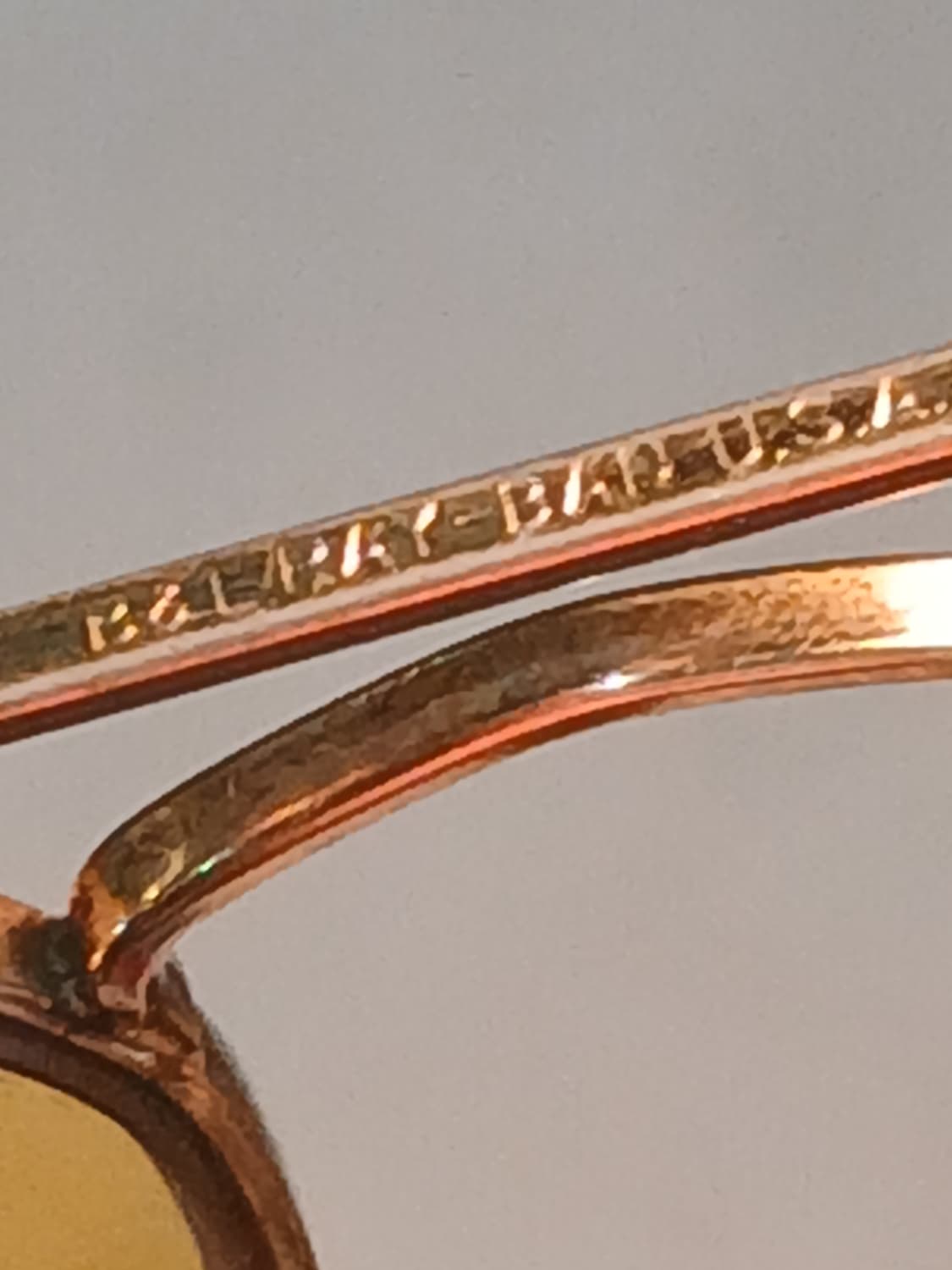 빈티지 바슈롬 레이밴 B&L RAY-BAN USA 옐로우 보잉 선글라스 상품이미지3