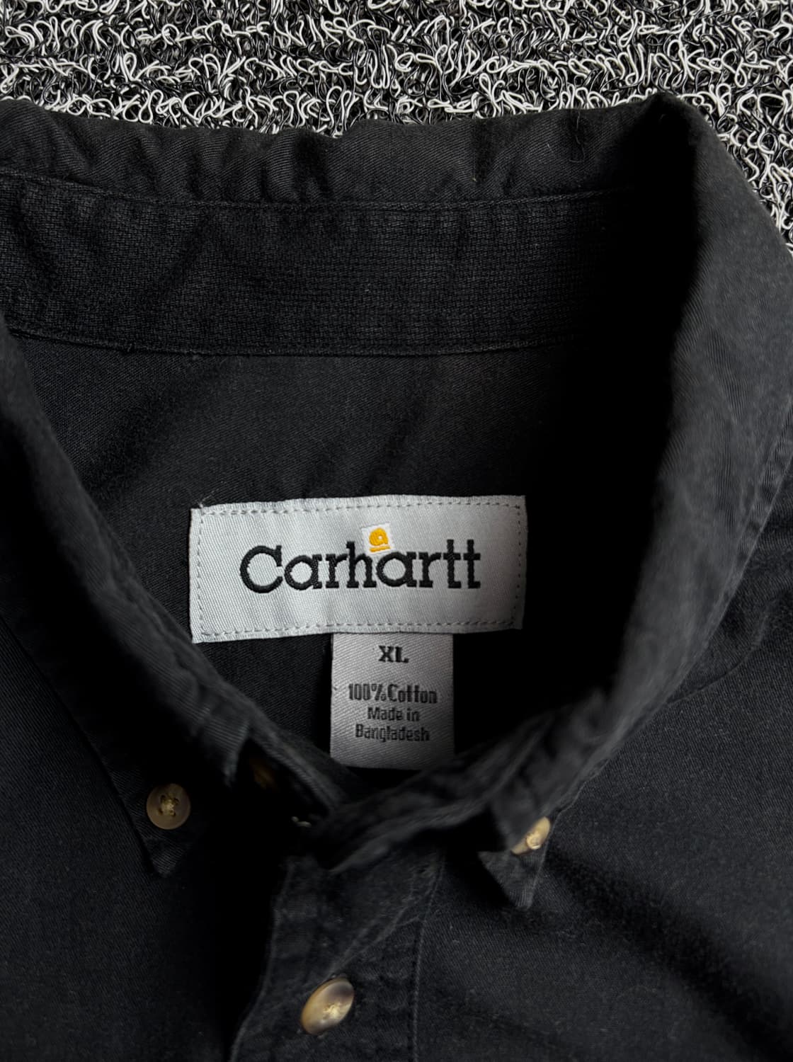 칼하트 투포켓 박시핏 블랙 워크 셔츠 1421 상품이미지3