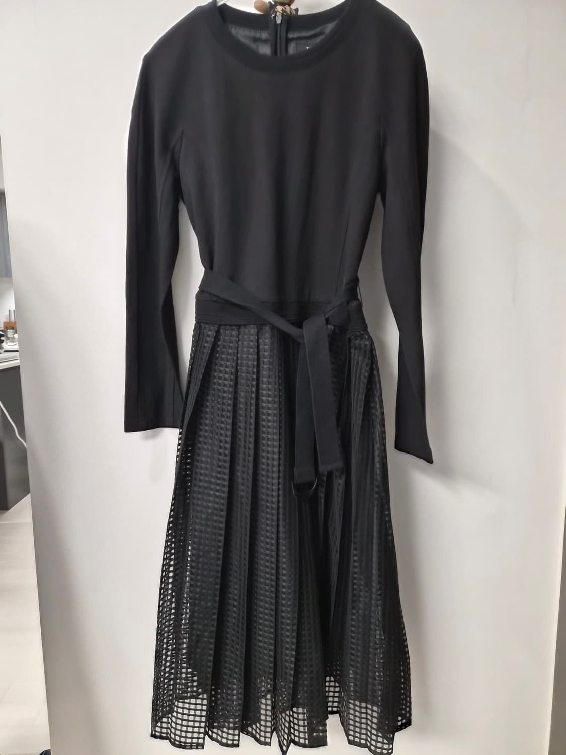 [TOPGIRL] 새상품탑걸 블랙 레이어드 플리츠 원피스 (S사이즈) 상품이미지3