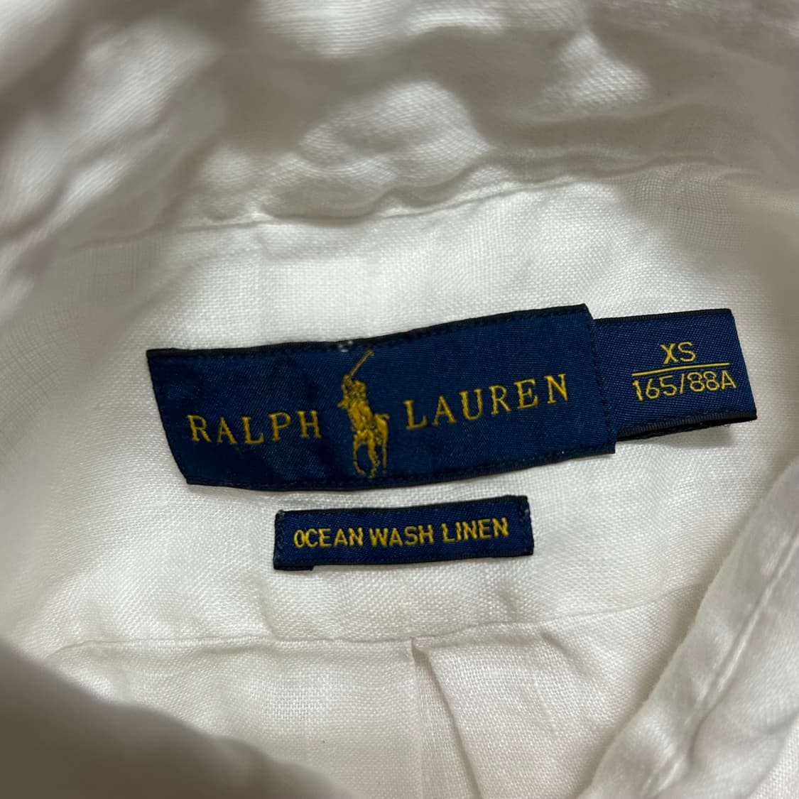 폴로 랄프로렌 신형 린넨 셔츠 화이트 XS  상품이미지7