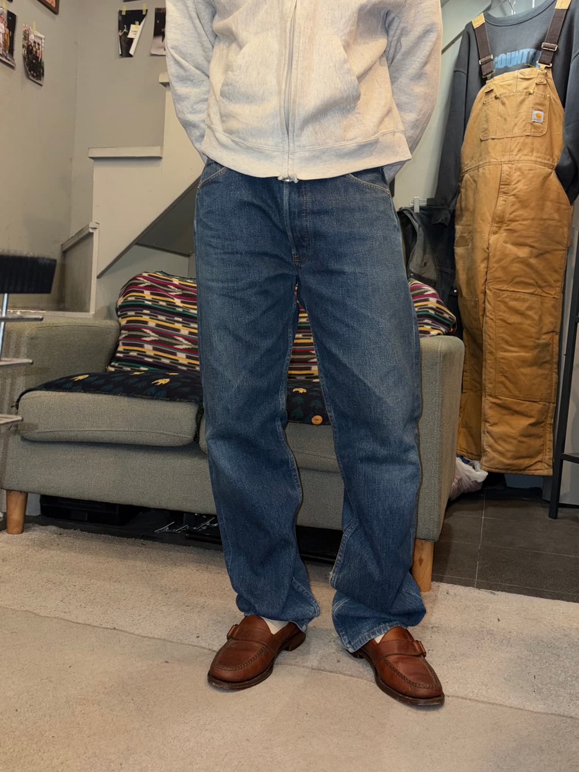 90’s Levi’s 501 501 USA denim washed pan 상품이미지1