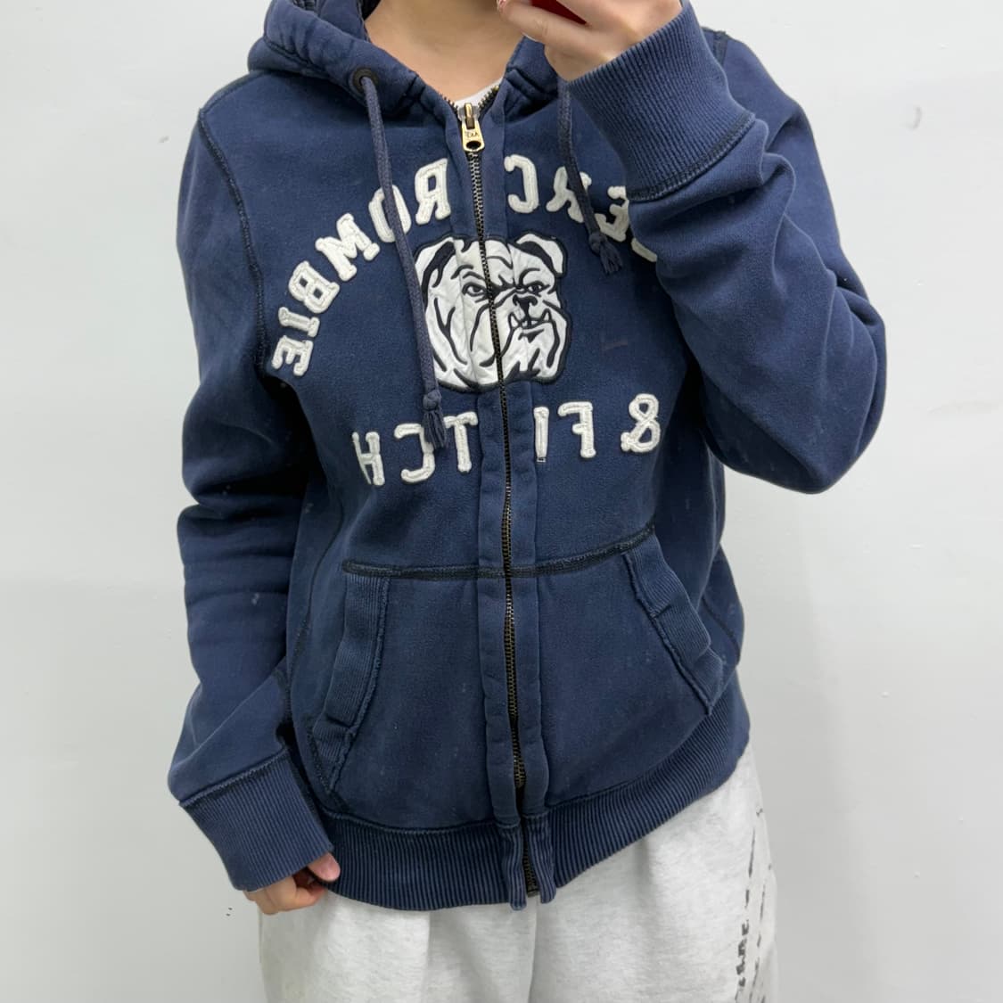 [M] 아베크롬비 네이비 후드집업 상품이미지1