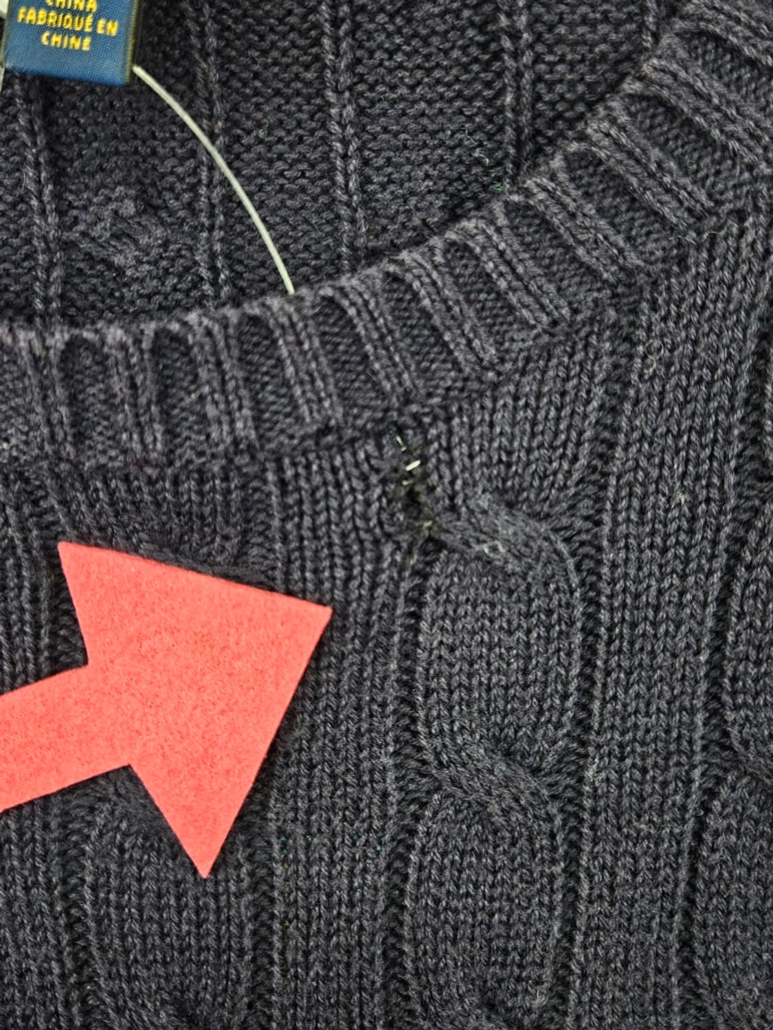 폴로랄프로렌 케이블 니트 스웨터 ( L ) / 11764 상품이미지7